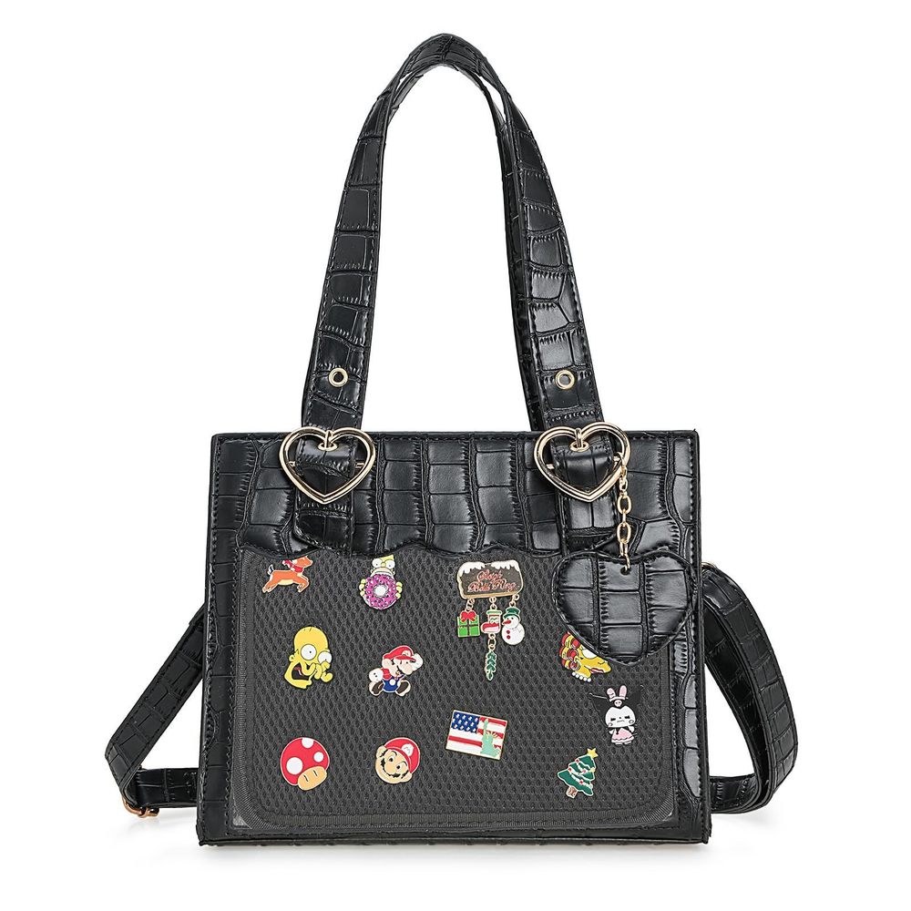 Ita Bag Crossbody Purses And Handbags, Kawaii Top Handle Shoulder Bags Pins o_o